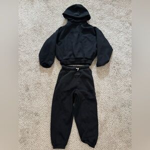 KEssentials Hoodie Matching Kids Set - Black